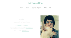 Desktop Screenshot of nicholasbon.com